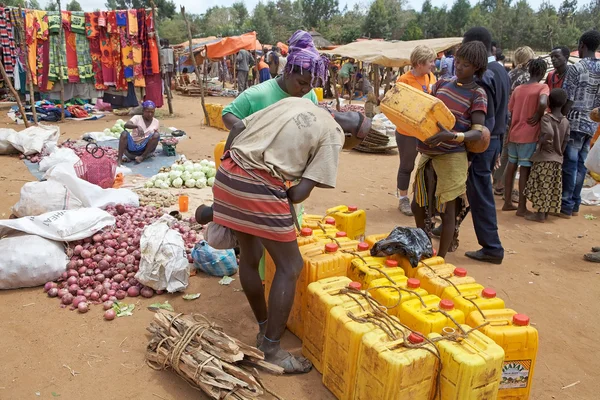 Afrikanska marknaden — Stockfoto