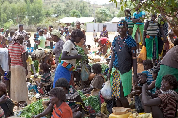 Afrikanska marknaden — Stockfoto