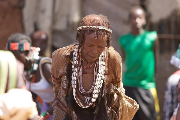 Vieja mujer africana — Foto de Stock