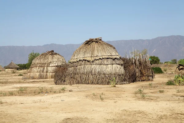 Afrikaanse dorp — Stockfoto