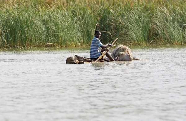 Pescador africano — Fotografia de Stock