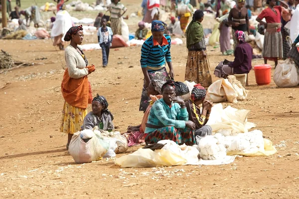 Mulheres africanas no mercado — Fotografia de Stock