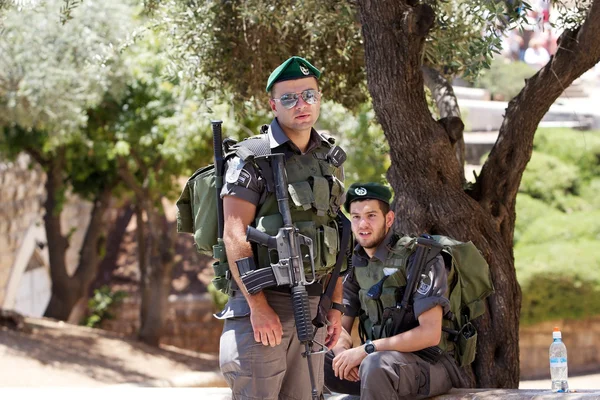 Izraelští vojáci — Stock fotografie