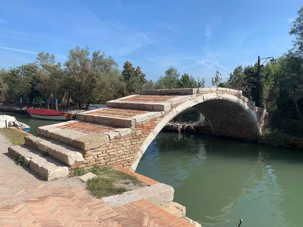 Ďáblův Most Ostrově Torcello Severním Konci Benátské Laguny Benátky Itálie — Stock fotografie