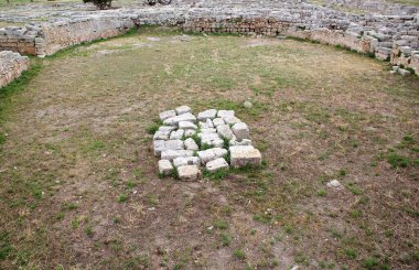 Egnazia was an ancient city of the Messapii as Egnazia Apulia was a medieval bishopric, which remains a Latin Catholic titular see. It is located near the modern Fasano, in Salento, in southern part of Apulia, region in southern Italy. The first sett