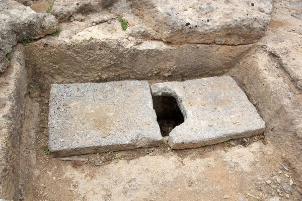 Egnazia Tomb Necropolis Egnazia Ancient City Messapii Egnazia Apulia Medieval — Fotografia de Stock