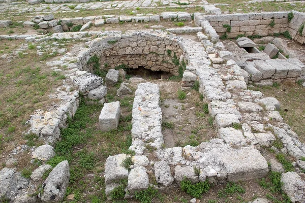 Egnazia Ancient City Messapii Egnazia Apulia Medieval Bishopric Which Remains — Stock Photo, Image