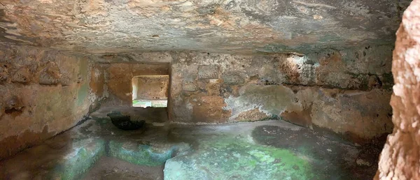 Túmulos Câmara Egnazia Uma Antiga Cidade Dos Messápios Como Egnazia — Fotografia de Stock