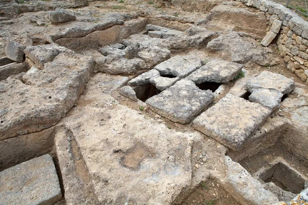 Egnazia Ancient City Messapii Egnazia Apulia Medieval Bishopric Which Remains — Stock Photo, Image