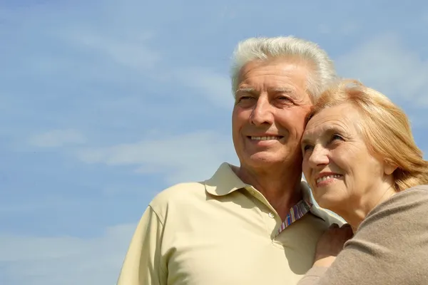 Nice older are enjoying the air — Stock Photo, Image