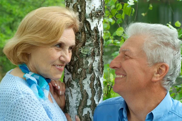 Cute older are enjoying the air — Stock Photo, Image