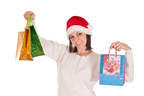 Bolsas de Navidad y mamá —  Fotos de Stock