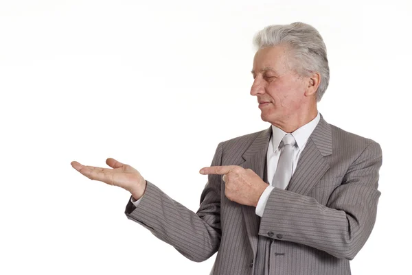 A business man in a suit standing — Stock Photo, Image