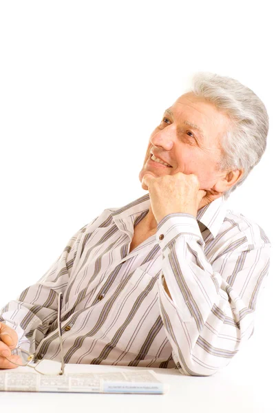 Happy eldery senior — Stock Photo, Image