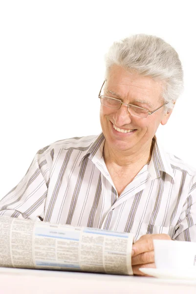 Laughting old senior — Stock Photo, Image