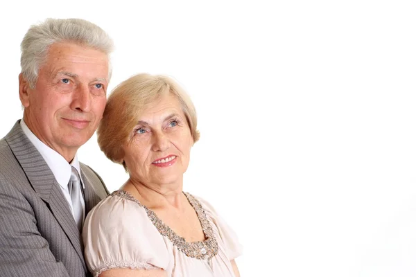 Sorridente coppia anziana — Foto Stock
