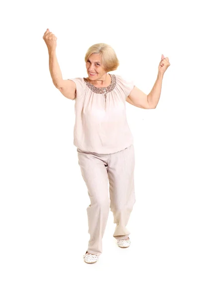 Funny old woman — Stock Photo, Image