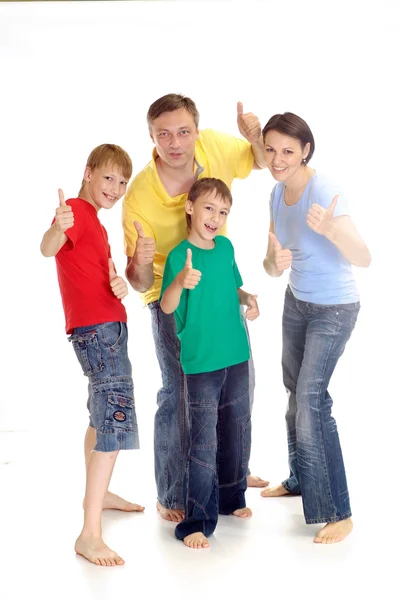 Magnificent in bright T-shirts — Stock Photo, Image