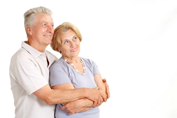 Good old couple at home — Stock Photo, Image