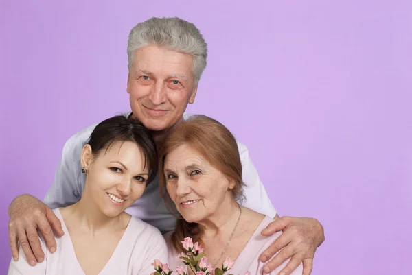 มีความสุข Caucasian ครอบครัวของสาม — ภาพถ่ายสต็อก