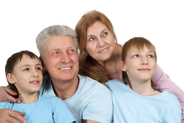 Beautiful happy Caucasian large family — Stock Photo, Image