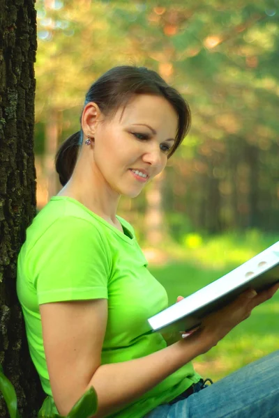 Beautiful female thinking about something — Stock Photo, Image