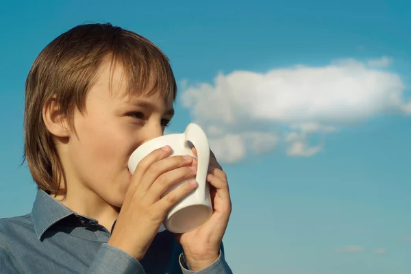 Il bambino è andato alla natura — Foto Stock