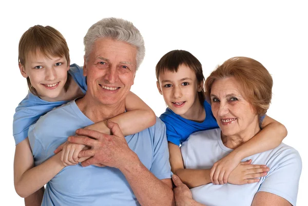 Trevlig familj hade en bra tid — Stockfoto