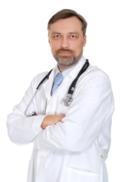 Inteligente médico masculino en su consultorio — Foto de Stock