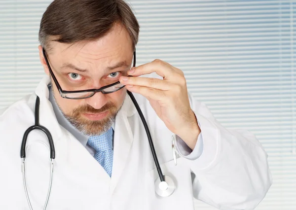 Pleasant male doctor in his office — Stock Photo, Image