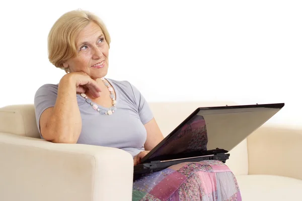 Senior couple relaxing at home — Stock Photo, Image