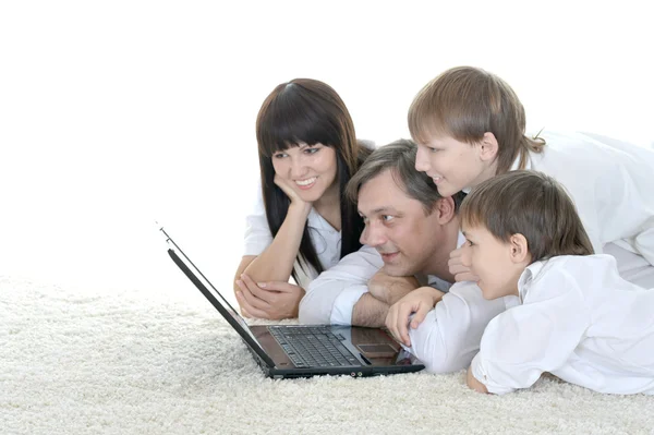 Cheerful family resting — Stock Photo, Image