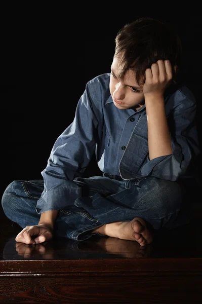 Sorrowful little boy — Stock Photo, Image