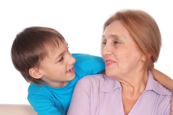 Niedliche Frau mit Kind — Stockfoto