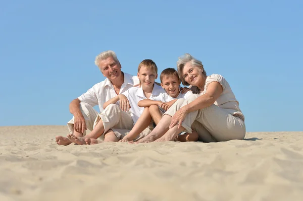 Stor lycklig familj — Stockfoto