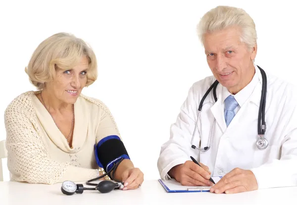 Médico e doente — Fotografia de Stock