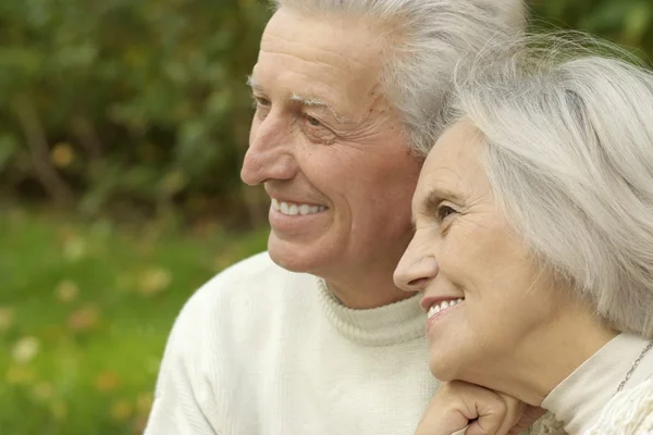 Stående äldre par — Stockfoto