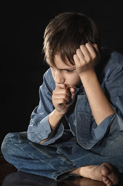 Sorrowful little boy — Stock Photo, Image