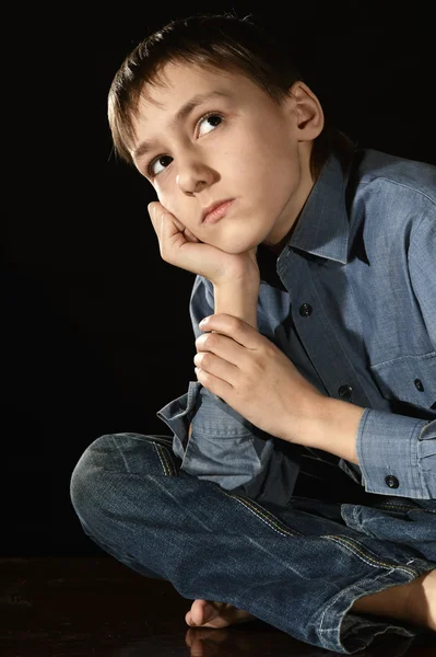 Upset young boy — Stock Photo, Image