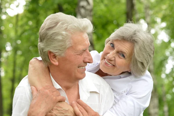 happy elder couple