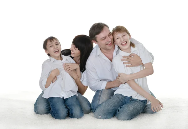 Família de quatro pessoas — Fotografia de Stock