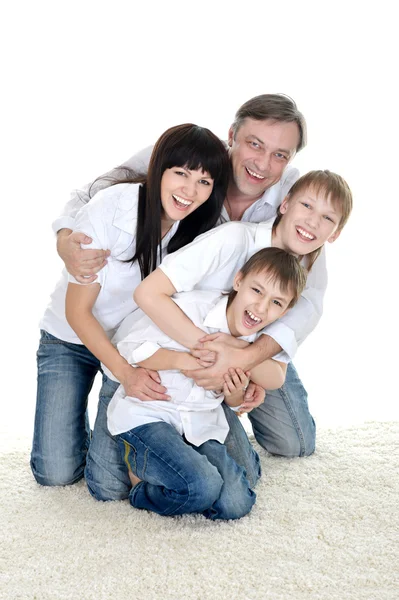 Family of four people — Stock Photo, Image