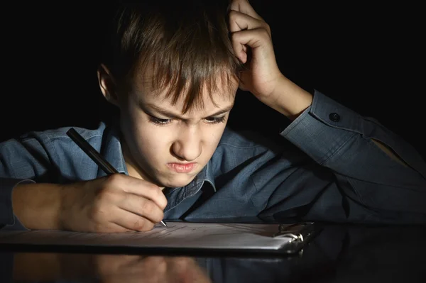 Upset young boy — Stock Photo, Image