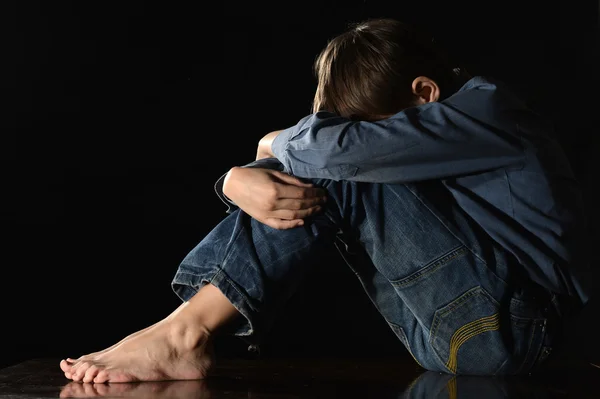 Melancholie jongen — Stockfoto