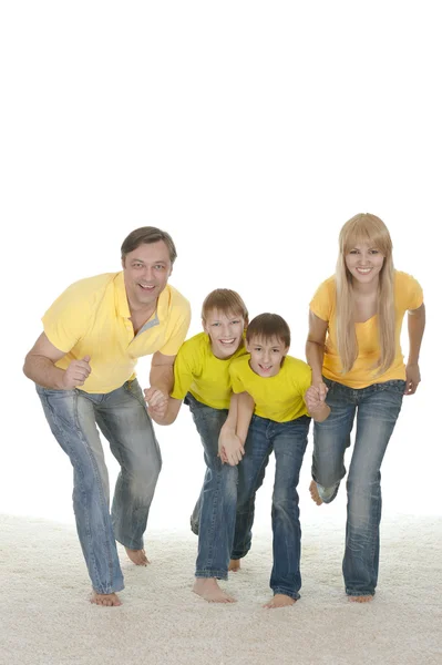 Portrait of a sports family — Stock Photo, Image