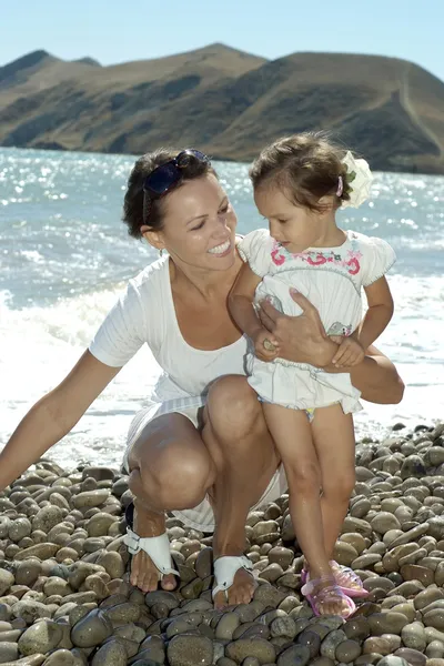 Mama z jej daughte — Zdjęcie stockowe