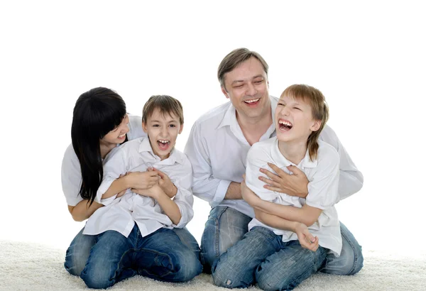 Family of four people — Stock Photo, Image