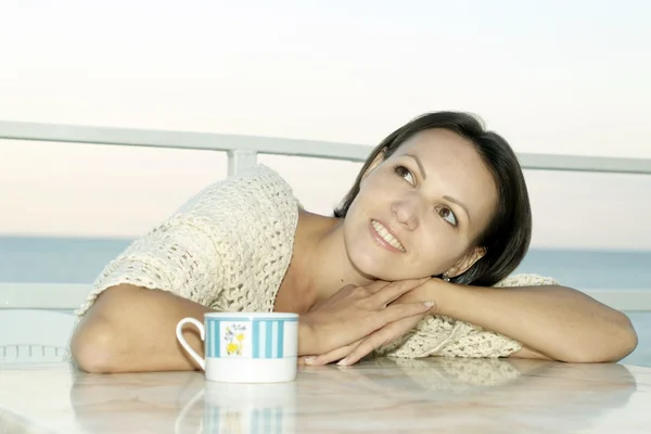 Happy woman relaxing — Stock Photo, Image