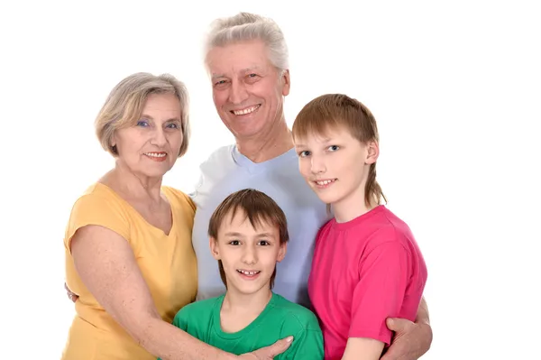 Grandparents and grandchildren — Stock Photo, Image