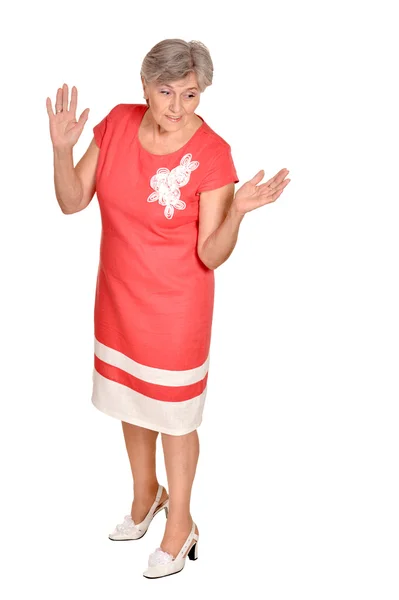 Ritratto una donna anziana — Foto Stock